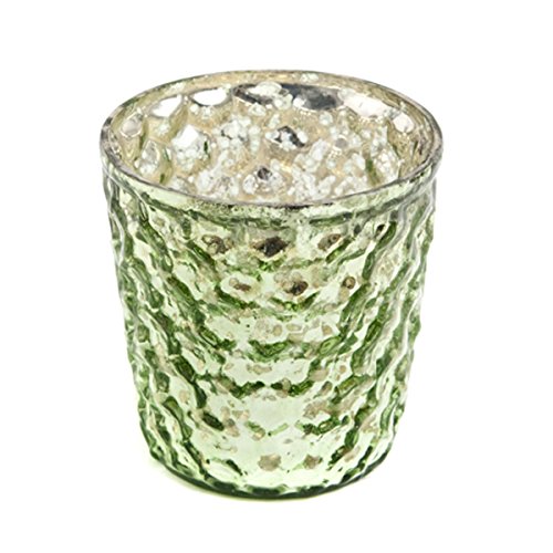 Insideretail LTD Weihnachten Quecksilber Glas Tee Halter, Bubble-with Distressed Licht Folie, 7 cm, grün, 48 Stück, 7 x 7 x 7 cm von Insideretail