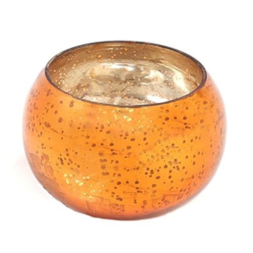 Insideretail Wedding Tealight Holders Orange, Glas, 7 x 7 x 7 cm, 48-Einheiten von Insideretail