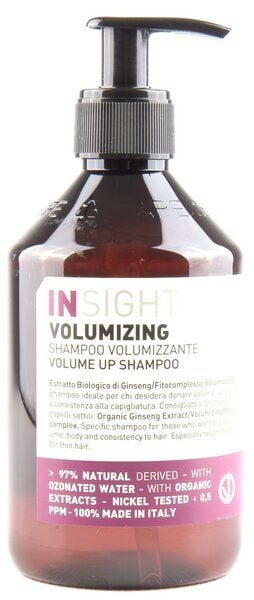 INSIGHT VEGAN ZERTIFIZIERTE Volumizing SHAMPOO Für mehr Volumen 400ml von Insight