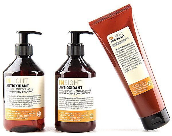 Insight ANTIOXIDANT  400ml SHAMPOO + 400ml CONDITIONER+ 250ml MASKE von Insight