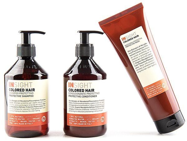 Insight COLORED HAIR / GEFÄRBTES HAAR SHAMPOO +  CONDITIONER+ MASKE von Insight