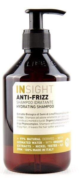 Insight Shampoo gegen krauses Haar/Anti Frizz 400ml vegan von Insight