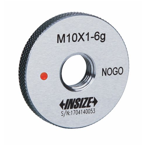 Insize Gewindelehrring mit Feingewinde (4129–7LN), Klasse 6g, NOGO, ISO1502, M7 x 0,75 mm von Insize