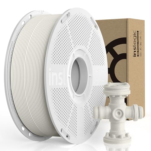 Inslogic PA Filament 1.75mm, Nylon 3D Printer Filament 1.75mm ±0.03mm, Fit Most FDM 3D Printer, 1KG Cardboard Spool. (Natural) von Inslogic