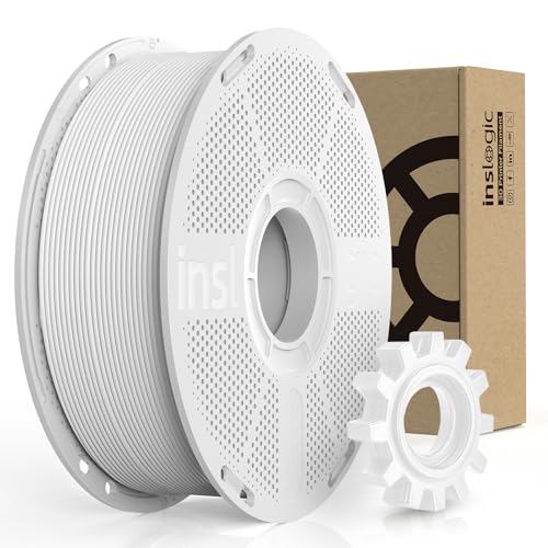 Inslogic PC-ABS Filament 1.75mm, Black Polycarbonate Filament Blend with ABS 1kg - Tough and Heat Resistant 3D Printer Polycarbonate Material, Dimensional Accuracy +/- 0.02mm von Inslogic