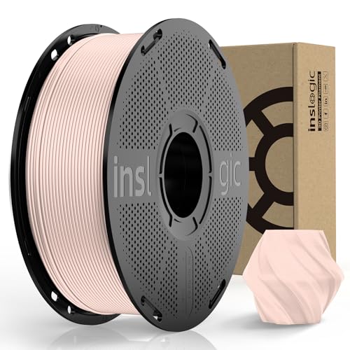 Inslogic PLA Pro Filament 1.75mm 3D Printer Filament, Tough & Durable PLA Filament 1kg Spool (2.2lbs), 50-300mm/s High-Speed Printing, Dimensional Accuracy +/- 0.02mm, Fit Most FDM 3D Printers, Beige von Inslogic