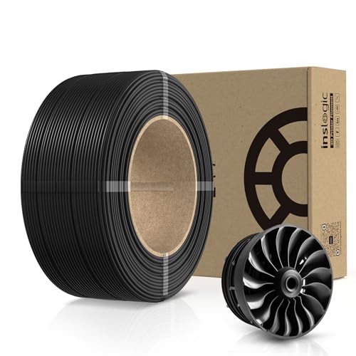 Inslogic Vorgetrocknetes Fiberon PA12-CF Nylon Filament 1.75mm 0.5kg Nachfüllung, Hohe Festigkeit Kohlefaser 3D Druck Filament, 260-280°C Druck Temperatur, Schwarz, Passt 1kg Spule Inslogic Vorgetrocknetes Fiberon PA12-CF Nylon Filament 1.75mm 0.5kg Nachfüllung, Hohe Festigkeit Kohlefaser 3D Druck Filament, 260-280°C Druck Temperatur, Schwarz, Passt 1kg Spule von Inslogic