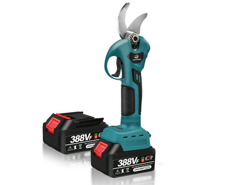 Insma Akku-Astschere, 3000W Elektrisch Gartenschere, Rebschere mit 2 Akkus 20000mAh von Insma