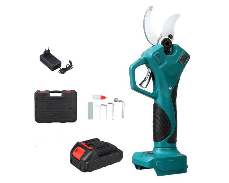 Insma Astschere, (Kabellose Akku-Gartenschere, Schnittdurchmesser 55mm), 600W, 4-Gang Einstellmöglichkeiten, LCD-Display, 1 Akku von Insma