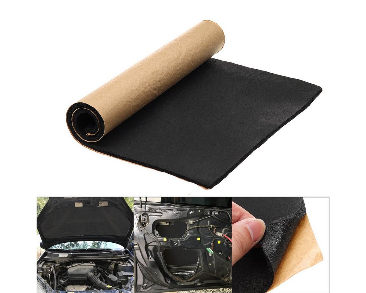 Insma Dämmplatte, (9-St), Auto Dämmmatte Selbstklebend Schalldämmung 50x30x0.8cm von Insma