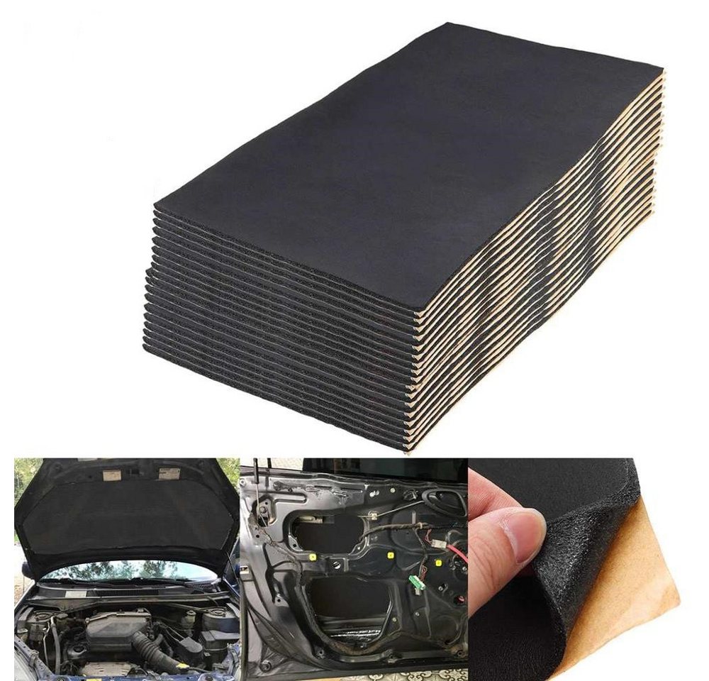 Insma Dämmplatte, 9/18/27x Auto Dämmmatte Selbstklebend Schalldämmung 50x30x1cm Insma Dämmplatte, 9/18/27x Auto Dämmmatte Selbstklebend Schalldämmung 50x30x1cm von Insma