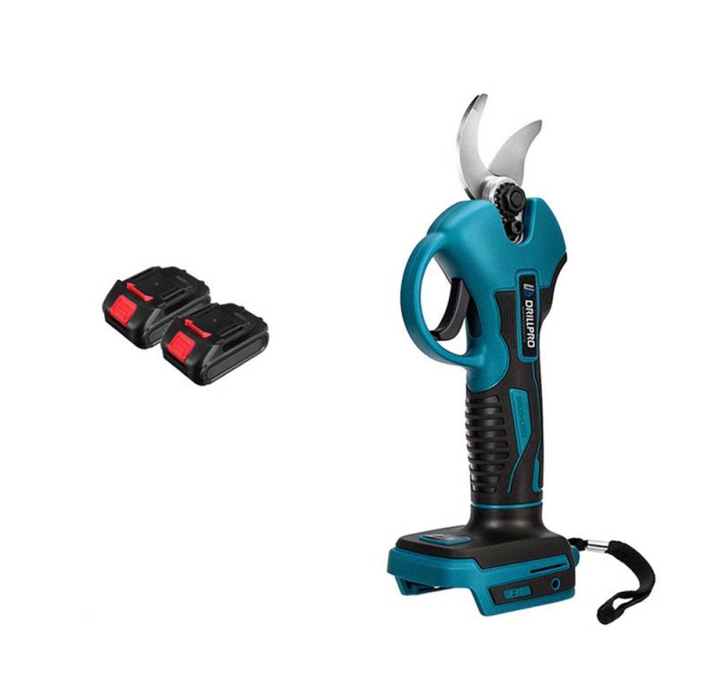 Insma Gartenschere, bürstenlos Gartenschere, 50mm Schnittdurchmesser, mit 2 Akkus von Insma