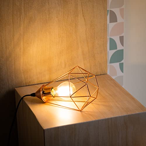 INSPIRE - Lampe aus Metall BYRON Ø 17,5 cm - Tischlampe - 1 Leuchtmittel E27 40 W - Farbe Kupfer von INSPIRE