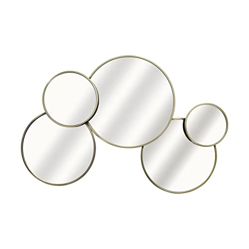inspire - Sortiment von 5 Spiegeln Satellite - Runder Multi-Spiegel - Vergoldetes Mattes Metall - H.40 x B. 60 cm von INSPIRE