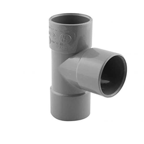 T-Stück aus PVC, 40 mm H-H-H, T-Verbindung, ideal für Entwässerungsanlagen auf starren oder flexiblen PVC-Rohr mit 40 mm (T-Verbindungsstück) von InspirePro