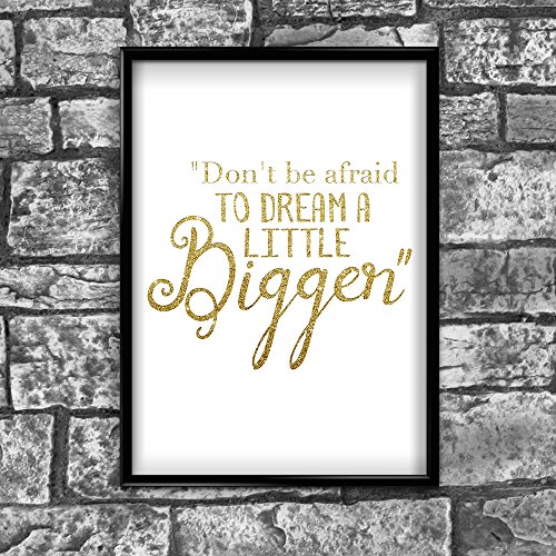 Dream motivierendem positiven Gedanken Zitat Poster Print Wand 84 von inspiriert wallsâ ® von Inspired Walls