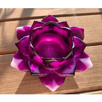 Lotus Blume Kerzenhalter Ringschale Handgemacht Geschenk von InspiredVisionsCo