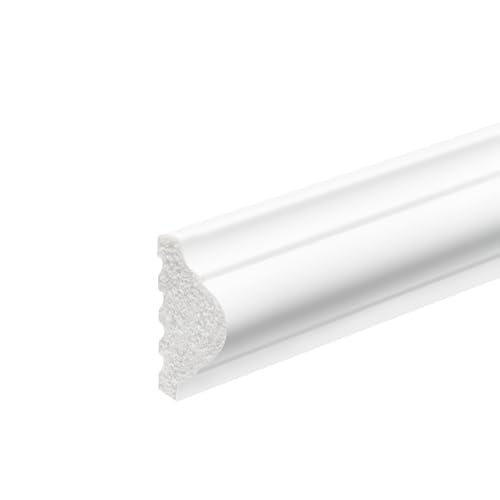 Inspirum Wandleiste Stuckleiste SL-02, 25x15x1000 mm, Preis pro Meter, Zierleiste für Wand & Möbel, Dekorprofil für Wandverkleidung, Stoßfest von Inspirum