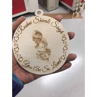 Babys Erste Weihnachtsverzierung Personalisierte Weihnachtsverzierung-Weihnachtsverzierungen Handgemachte Einseitige Verzierung Babys Erste Weihnachtsverzierung Personalisierte Weihnachtsverzierung-Weihnachtsverzierungen Handgemachte Einseitige Verzierung von InstaEtchStudio
