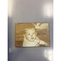 Personalisierte Gravierte Bild in Holz von InstaEtchStudio