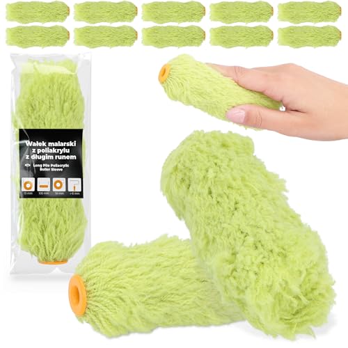 10x Farbroller 10 cm Ersatzrolle Farbwalze Malerroller Malerwalze Roller Lange Haare Streichen Malen Farbe Lackier Möbel Wände Renovierung Farbzubehör Robust 10x Farbroller 10 cm Ersatzrolle Farbwalze Malerroller Malerwalze Roller Lange Haare Streichen Malen Farbe Lackier Möbel Wände Renovierung Farbzubehör Robust von Instalguru
