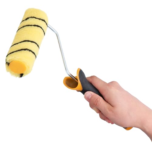 10x Farbroller 15 cm Farbwalze Ersatzrolle Malerrolle Lackierrolle Fassadenfarbe Wand Set mit 3x Farbrollerbügel Bügel Malerbedarf Anstricharbeiten Renovierung von Instalguru