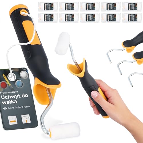10x Farbroller 5 cm 3x Farbrollerbügel Bügel Farbwalze Malerrolle Lackierrolle Fassadenfarbe Rollerpinsel Wand Set Malerbedarf Anstricharbeiten Renovierung 10x Farbroller 5 cm 3x Farbrollerbügel Bügel Farbwalze Malerrolle Lackierrolle Fassadenfarbe Rollerpinsel Wand Set Malerbedarf Anstricharbeiten Renovierung von Instalguru