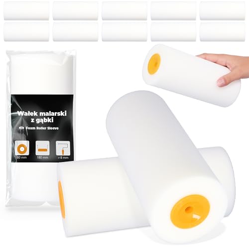 10x Schaumwalze 18 cm Malerwalze Lackierwalze Lackwalze Schaumrolle Farbrolle Lackrolle Roller Streichen Malen Wände Möbel Schaumstoff Glatte Oberflächen 10x Schaumwalze 18 cm Malerwalze Lackierwalze Lackwalze Schaumrolle Farbrolle Lackrolle Roller Streichen Malen Wände Möbel Schaumstoff Glatte Oberflächen von Instalguru