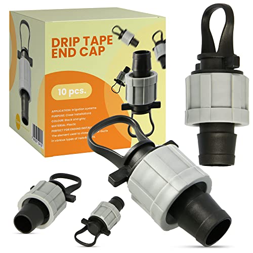 10x Tropfband Stecker Tropfrohr Endstück Steckverbinder Perlschlauch Gartenschlauch Tropfschlauch Endstopfen Verbinder Schlauchanschluss Bewässerung Wasserleitung Stecksystem Schlauch Verschluss von Instalguru