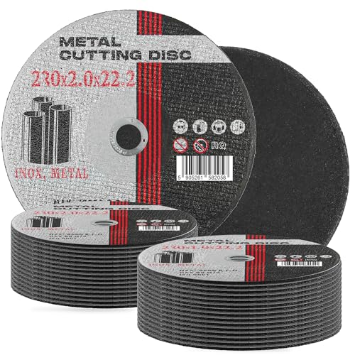 25x Trennscheiben Schneidscheiben 230mm x 22,2 x 2,0 mm Metall Stahl Edelstahl INOX Blech Winkelschleifer Elektrowerkzeuge Dünn Trennscheibe Flexscheiben 25x Trennscheiben Schneidscheiben 230mm x 22,2 x 2,0 mm Metall Stahl Edelstahl INOX Blech Winkelschleifer Elektrowerkzeuge Dünn Trennscheibe Flexscheiben von Instalguru
