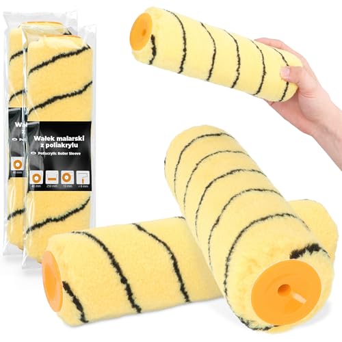 2x Farbroller 25 cm Ersatzrolle Farbwalze Wandfarbe Decke Malerrolle Malerwalze Streichen Malen Farbe Lackier Polyacryl Malerzubehör Renovierung Robust 2x Farbroller 25 cm Ersatzrolle Farbwalze Wandfarbe Decke Malerrolle Malerwalze Streichen Malen Farbe Lackier Polyacryl Malerzubehör Renovierung Robust von Instalguru