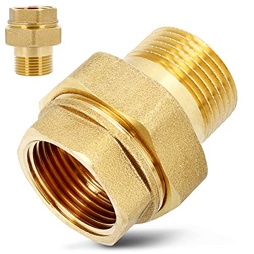 3-Teilige Messing Fitting Verschraubung 1/2 Zoll IG/AG Mit O-Ring Dichtung Dichtungsring | Innengewinde Außengewinde Rohrverschraubung Gewindefitting Verbindungsstück Sechskant 3-Teilige Messing Fitting Verschraubung 1/2 Zoll IG/AG Mit O-Ring Dichtung Dichtungsring | Innengewinde Außengewinde Rohrverschraubung Gewindefitting Verbindungsstück Sechskant von Instalguru