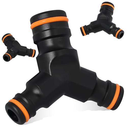 3-Wege Y-Schlauchverbinder Schlauchverteiler T-Stück für Schnellkupplungen PowerJet Wasserverteiler Y-Splitter Y-Stück Gartenschlauch Verteiler Bewässerungssysteme Schlauch-Verbindung von Instalguru