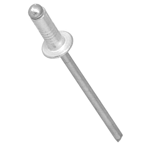 300x Blindnieten 4x12,5 mm Nieten Popnieten Blindniet Niet Set Aluminiumnieten Aluminium Alu Stahl Verzinkter Farbe Silber Verbinden Dünnen Werkstoffen Metall Kunststoff Holz Leder von Instalguru