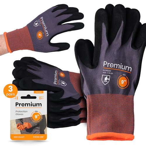 3X Arbeitshandschuhe Nitril Größe 9 Nitrilhandschuhe Bauhandschuhe Handschuhe Starker Grip Arbeit Abriebfest Montage Werkstatt Baustelle Heimwerker Garten 3X Arbeitshandschuhe Nitril Größe 9 Nitrilhandschuhe Bauhandschuhe Handschuhe Starker Grip Arbeit Abriebfest Montage Werkstatt Baustelle Heimwerker Garten von Instalguru