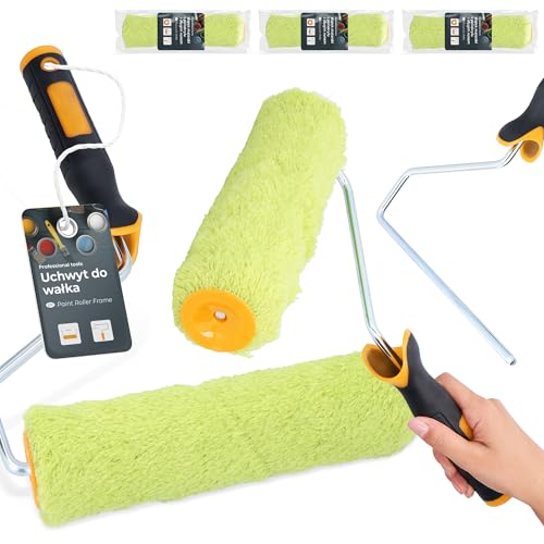 3x Farbroller 25 cm Poliakryl Langflor Walze Ersatzrolle Halter Bügel Wand Decke Putz Tapete Farbe Lack Lasur Set Malerwerkzeug Renovierung Innen Außen Streichen 3x Farbroller 25 cm Poliakryl Langflor Walze Ersatzrolle Halter Bügel Wand Decke Putz Tapete Farbe Lack Lasur Set Malerwerkzeug Renovierung Innen Außen Streichen von Instalguru