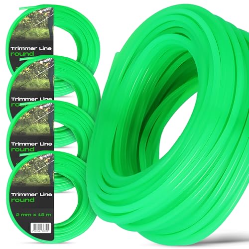 4x Mähfaden 2 mm 15 m Nylon Trimmfaden Rasentrimmer Rund Grün Ersatzfaden Trimmerschnur Trimmerfaden Rasentrimmerspulen Gartentrimmer Rasentrimmerlinie Freischneider Stark 4x Mähfaden 2 mm 15 m Nylon Trimmfaden Rasentrimmer Rund Grün Ersatzfaden Trimmerschnur Trimmerfaden Rasentrimmerspulen Gartentrimmer Rasentrimmerlinie Freischneider Stark von Instalguru