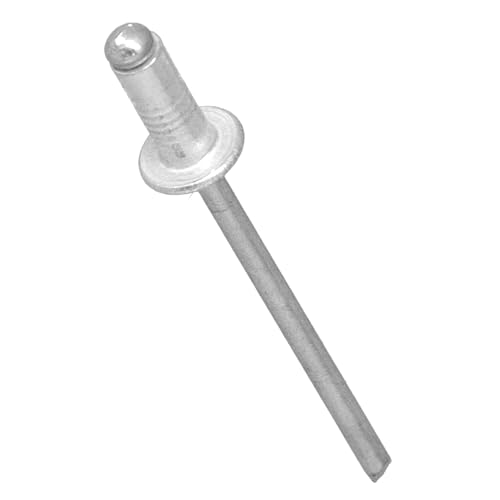 500x Blindnieten 4x8 mm Nieten Popnieten Blindniet Niet Set Aluminiumnieten Aluminium Alu Stahl Verzinkter Farbe Silber Verbinden Dünnen Werkstoffen Metall Kunststoff Holz Leder von Instalguru