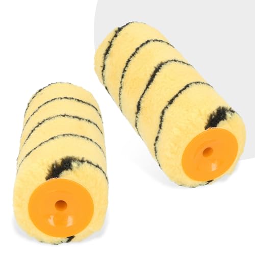 5x Farbroller 18 cm Ersatzrolle Farbwalze Wandfarbe Decke Malerrolle Malerwalze Streichen Malen Farbe Lackier Polyacryl Malerzubehör Renovierung Robust von Instalguru