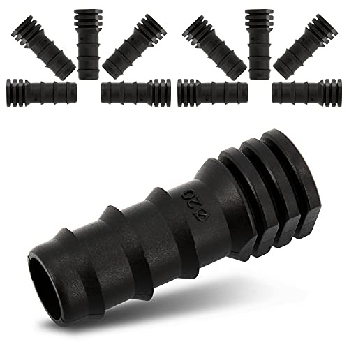 BRADAS® Endstopfen 25 mm 10 Stück Schlauchverbinder | Schlauch Verschluss Stecksystem Verbinder Endstück Für Gartenschlauch Tropfschlauch Perlschlauch Zubehör | Schlauchanschluss Bewässerung System von Instalguru