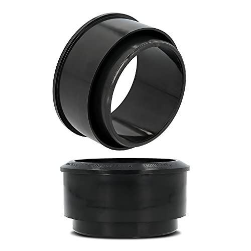 BRYZA® PVC Reduzierverbinder Reduzierstück Ø DN 110 mm/90 mm Graphit | Kurz Übergang Adapter Reduktion Für Fallrohrfilter Regenrohrfilter Reinigungsrohr | Rinnenfallrohr Regenrohr Dachrinne Regenrinne von Instalguru