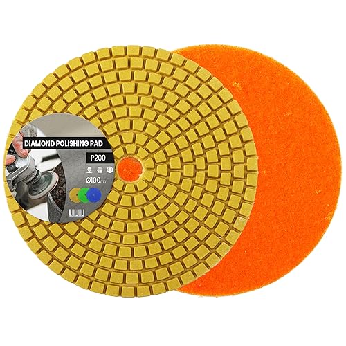 Diamant Polierscheibe Polierpad 100 mm P200 Schleifscheibe Schleifpad Granit Stein Beton Marmor Nass Trockene Polierer Winkelschleifer Disc Diamant Polierscheibe Polierpad 100 mm P200 Schleifscheibe Schleifpad Granit Stein Beton Marmor Nass Trockene Polierer Winkelschleifer Disc von Instalguru