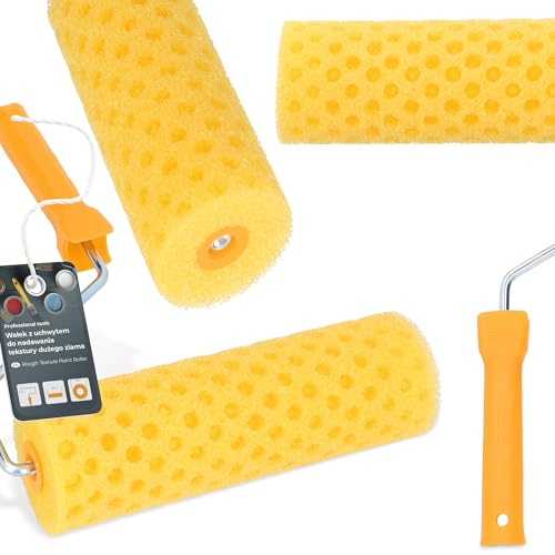 Erbsloch Strukturroller 25 cm Rollputz Roller Strukturwalze Ersatzwalze Walze mit Bügel Auftragswalze Putzauftrag Putzwalze Spezialwalze Rolle Schaumwalze Erbsen Getreide Effektrolle von Instalguru