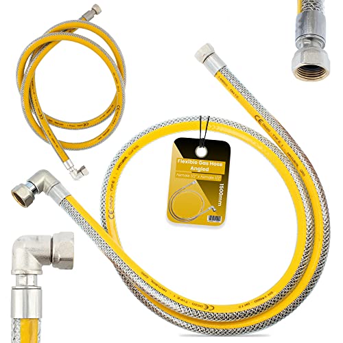 Flexibler Gasschläuch 1,5m Eckform Propangasschlauch Butangasschlauch 1/2 IG x 1/2 IG DN12 Edelstahl PVC Butangas Propan Schlauch EN14800 Gasanschlussschlauch Gasflaschen Camping Küche Gasgrillgeräte Flexibler Gasschläuch 1,5m Eckform Propangasschlauch Butangasschlauch 1/2 IG x 1/2 IG DN12 Edelstahl PVC Butangas Propan Schlauch EN14800 Gasanschlussschlauch Gasflaschen Camping Küche Gasgrillgeräte von Instalguru