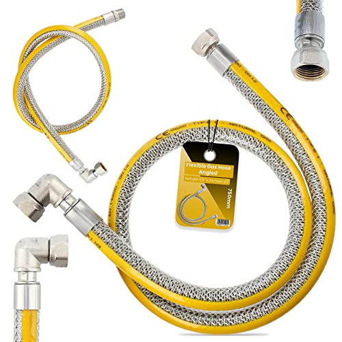 Flexibler Gasschläuch 75cm Eckform Propangasschlauch Butangasschlauch 1/2 IG x 1/2 IG DN12 Edelstahl PVC Butangas Propan Schlauch EN14800 Gasanschlussschlauch Gasflaschen Camping Küche Gasgrillgeräte Flexibler Gasschläuch 75cm Eckform Propangasschlauch Butangasschlauch 1/2 IG x 1/2 IG DN12 Edelstahl PVC Butangas Propan Schlauch EN14800 Gasanschlussschlauch Gasflaschen Camping Küche Gasgrillgeräte von Instalguru