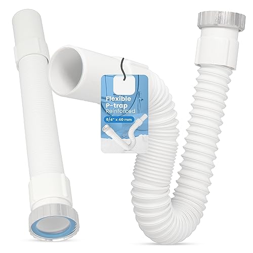 Flexibler Siphon Ablaufschlauch 6/4 x 40 mm Röhrensiphon aus Kunststoff ausziehbar abfluss für Küchenspüle abflussrohr flexibel von Instalguru