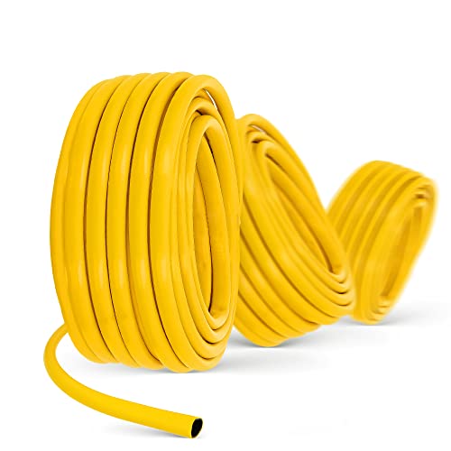 Gartenschlauch 1/2" 30 m Gelb Verstärkt 3-lagig UV-Beständig Formstabiler Flexibler Gartenschlauch Bewässerung Gartenarbeit Autowäsch Panzerschlauch von Instalguru