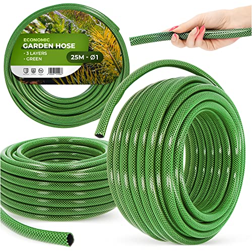 Gartenschlauch 1" 25 m Grün Verstärkt 3-lagig UV-Beständig Formstabiler Flexibler Gartenschlauch Bewässerung Gartenarbeit Autowäsch Panzerschlauch Gartenschlauch 1" 25 m Grün Verstärkt 3-lagig UV-Beständig Formstabiler Flexibler Gartenschlauch Bewässerung Gartenarbeit Autowäsch Panzerschlauch von Instalguru