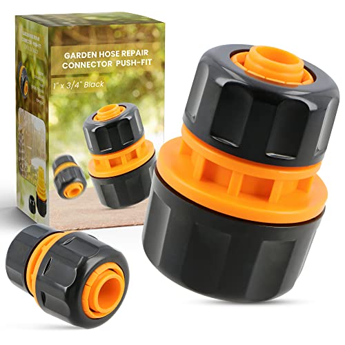 Gartenschlauch Reparator 3/4'' x 1'' Schlauchkupplung Adapter Verbinder Fitting Wasserschlauch Verbindungsstück Schlauchverbinder Verbindung Zwei Schläuchen Verlängerung Gartenzubehör von Instalguru