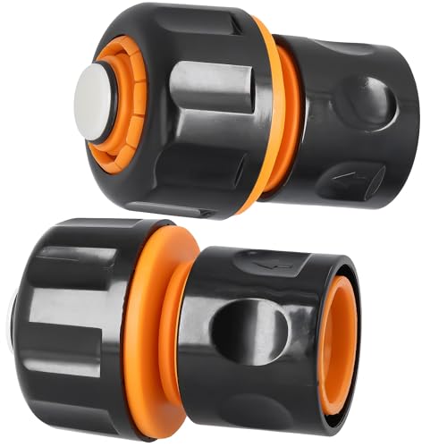 Gartenschlauch Schnellkupplung 1'' Wasserstop Schlauchverbinder Schlauchkupplung Schnellanschluss Verbinder Adapter Kupplung Verbindungsadapter Bewässerungssystem Schlauchverlängerung von Instalguru